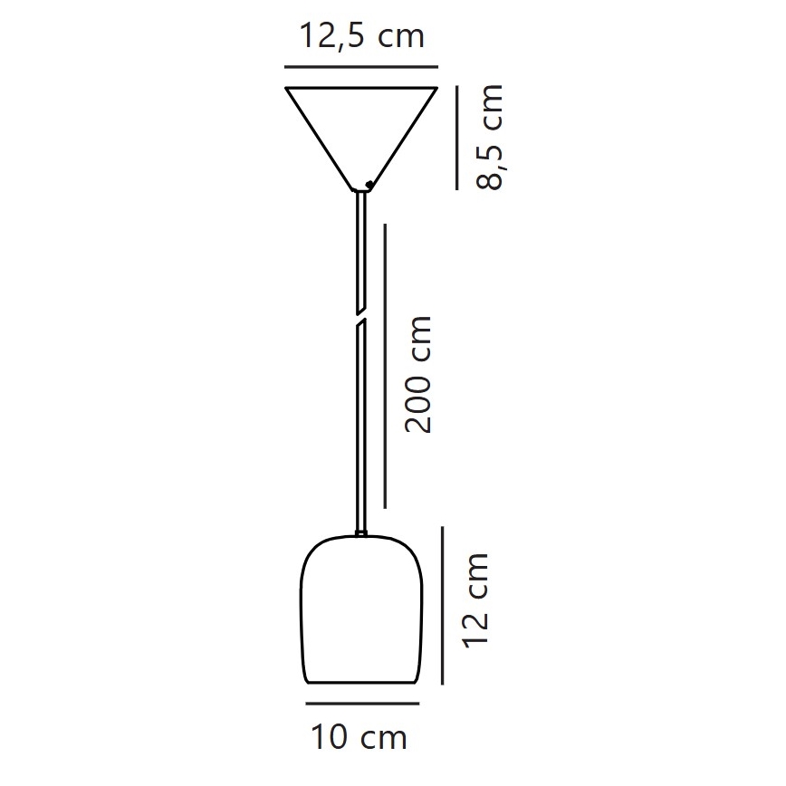 Nordlux - Żyrandol na lince NOTTI 1xE27/25W/230V pomarańczowy