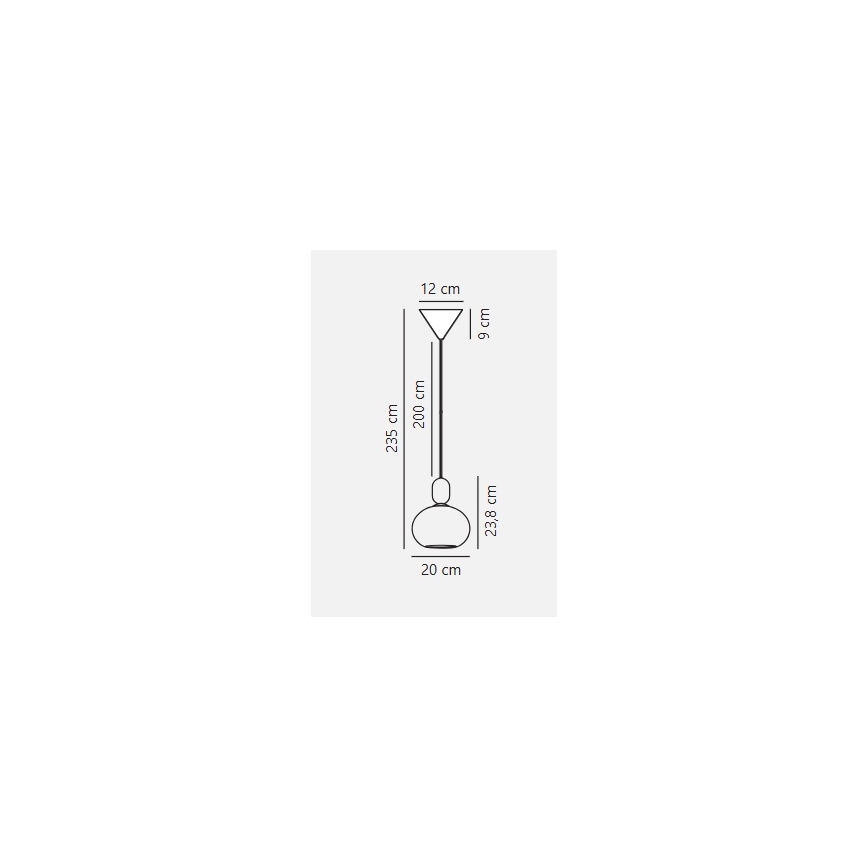 Nordlux - Żyrandol na lince NOTTI 1xE27/40W/230V szary