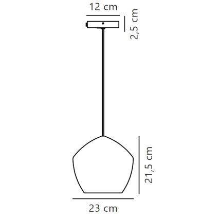 Nordlux - Żyrandol na lince ORBIFORM 1xE27/40W/230V czarny/szary