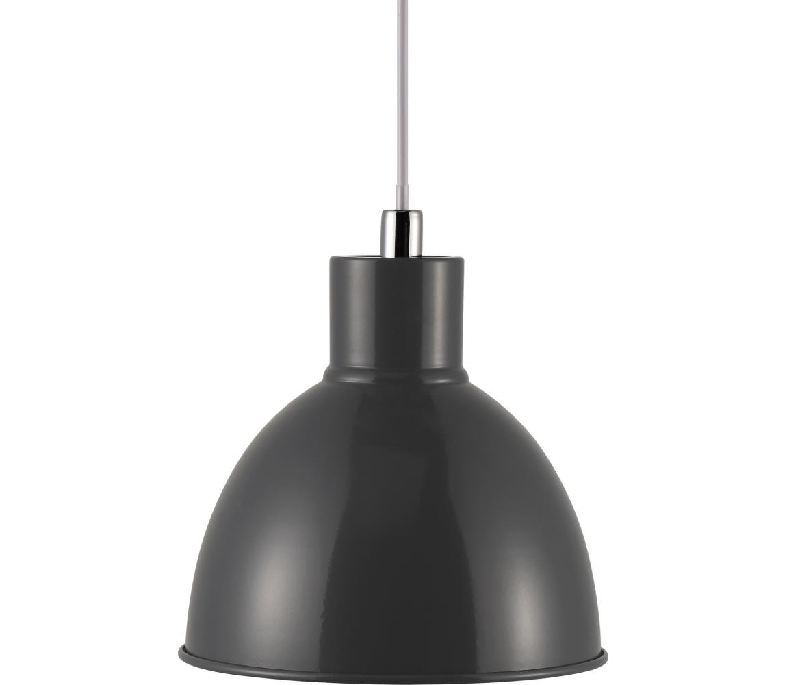 Nordlux - Żyrandol na lince POP 1xE27/40W/230V antracyt