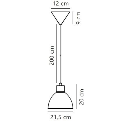 Nordlux - Żyrandol na lince POP 1xE27/40W/230V beżowy