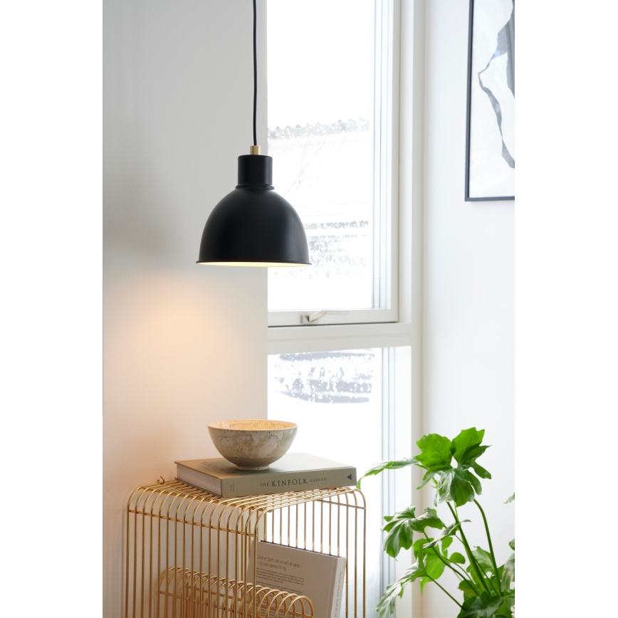Nordlux - Żyrandol na lince POP 1xE27/40W/230V czarny/złoty
