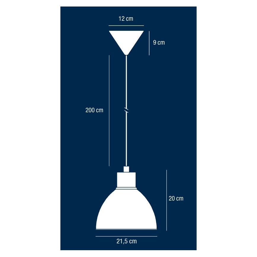 Nordlux - Żyrandol na lince POP 1xE27/40W/230V czarny/złoty