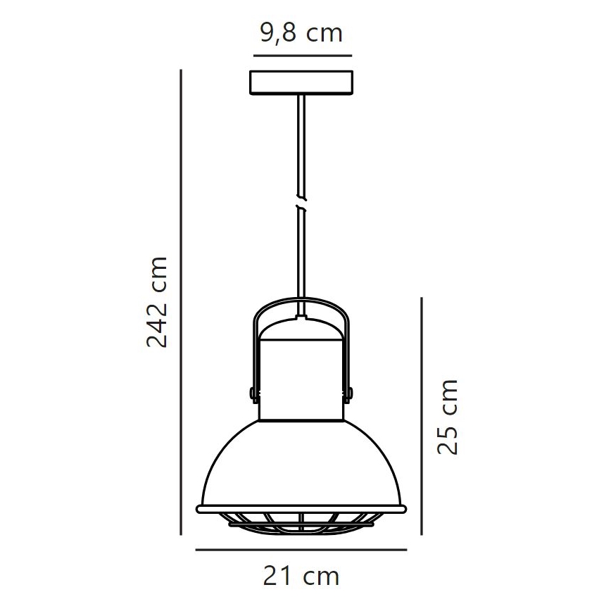 Nordlux - Żyrandol na lince PORTER 1xE27/60W/230V
