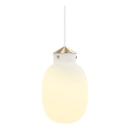 Nordlux - Żyrandol na lince RAITO 1xE27/25W/230V mosiądz/biały