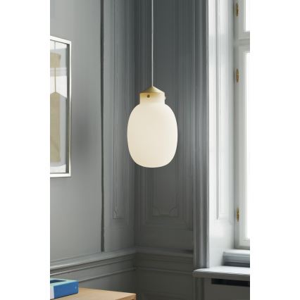 Nordlux - Żyrandol na lince RAITO 1xE27/25W/230V mosiądz/biały