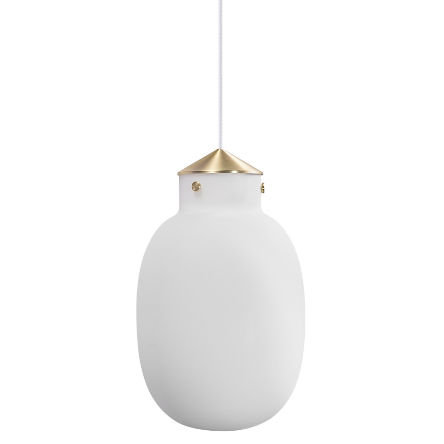 Nordlux - Żyrandol na lince RAITO 1xE27/25W/230V mosiądz/biały