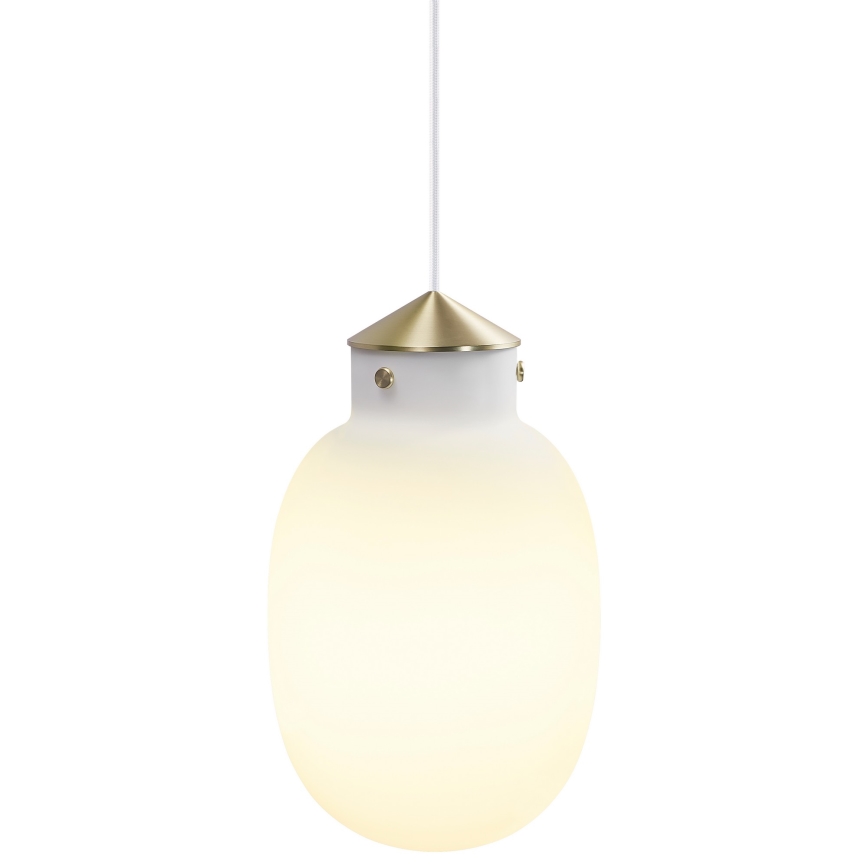 Nordlux - Żyrandol na lince RAITO 1xE27/25W/230V mosiądz/biały