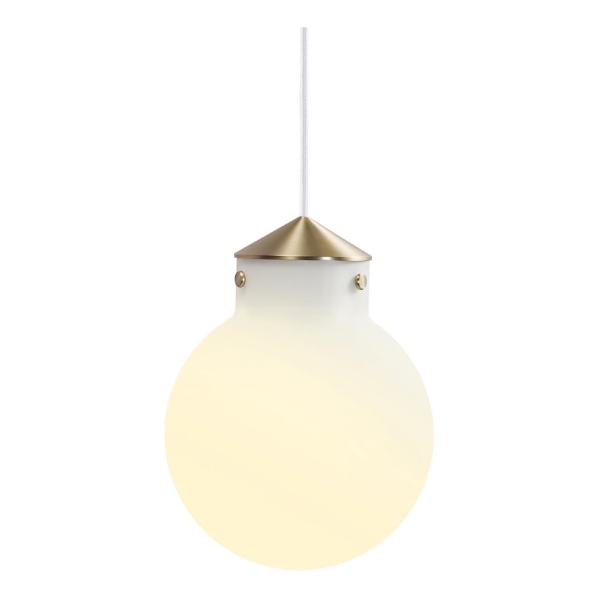 Nordlux - Żyrandol na lince RAITO 1xE27/25W/230V mosiądz/biały
