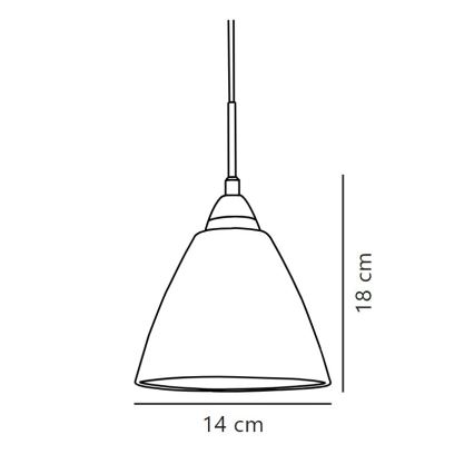 Nordlux - Żyrandol na lince READ 1xE14/40W/230V chrom błyszczący
