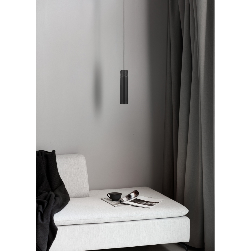 Nordlux - Żyrandol na lince TILO 1xGU10/15W/230V czarny