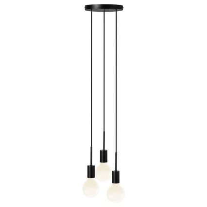 Nordlux - Żyrandol na przewodzie PACO 3xE27/25W/230V czarny