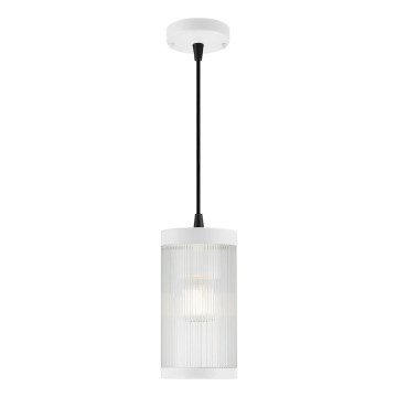 Nordlux - Żyrandol zewnętrzny na lince COUPAR 1xE27/25W/230V IP33 biały