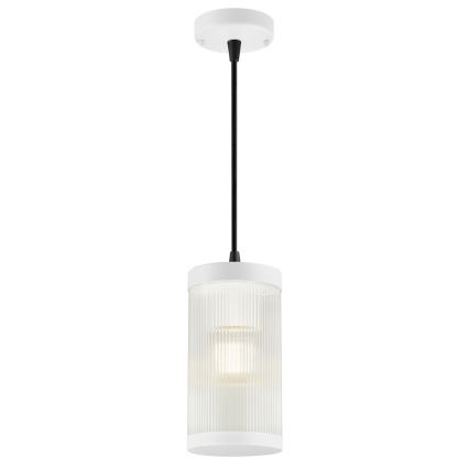 Nordlux - Żyrandol zewnętrzny na lince COUPAR 1xE27/25W/230V IP33 biały