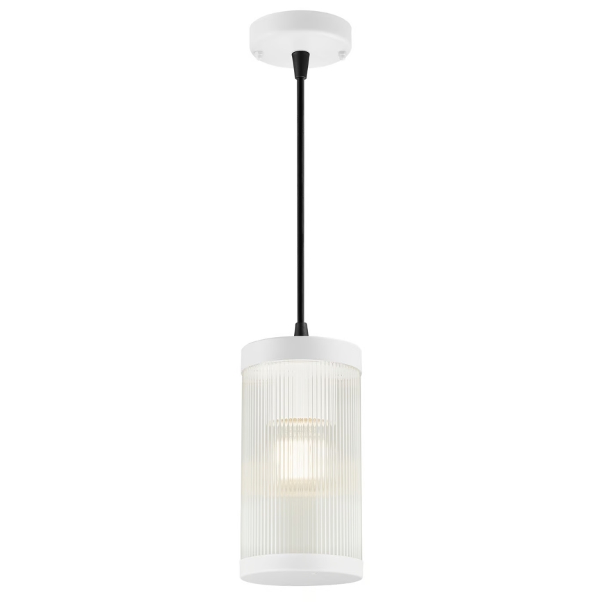 Nordlux - Żyrandol zewnętrzny na lince COUPAR 1xE27/25W/230V IP33 biały
