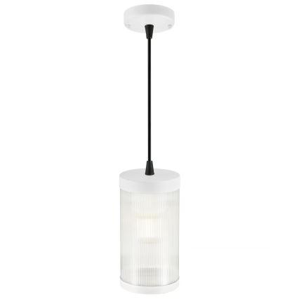 Nordlux - Żyrandol zewnętrzny na lince COUPAR 1xE27/25W/230V IP33 biały