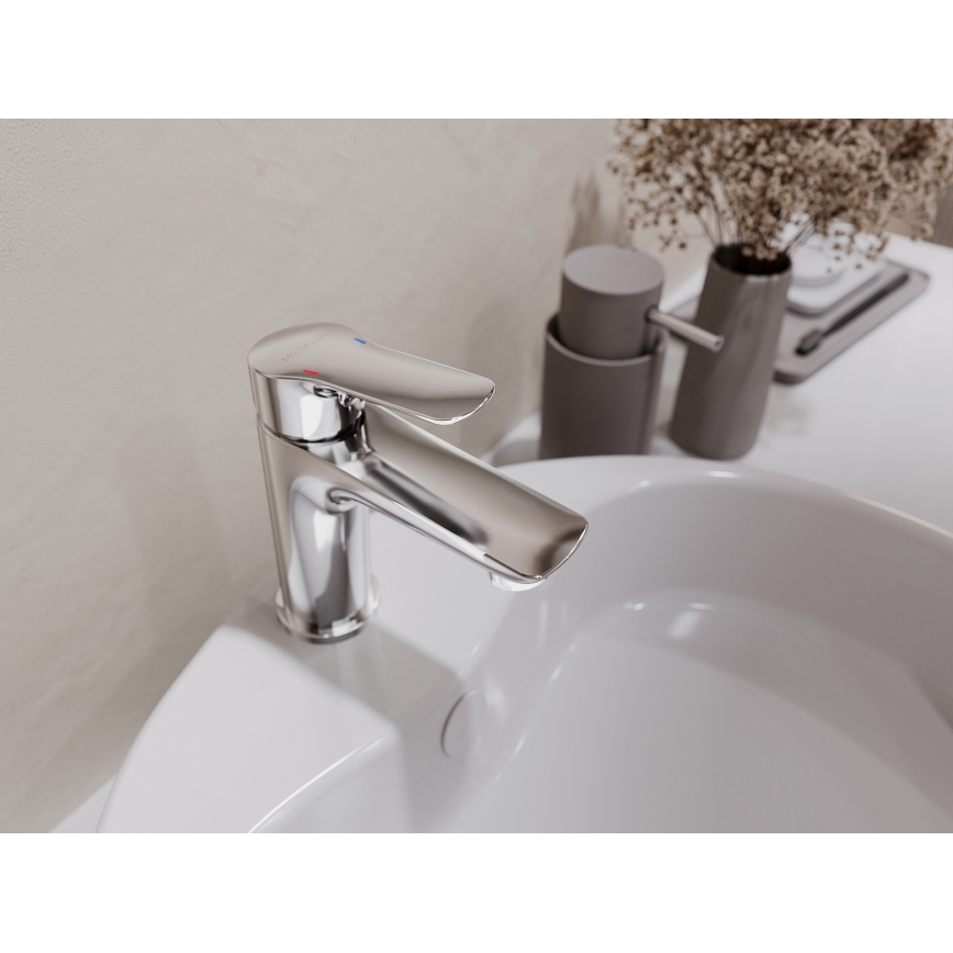 Novaservis - Kran do umywalki METALIA 15,5 cm chrom błyszczący