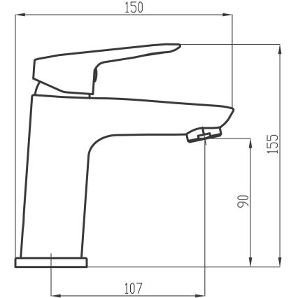 Novaservis - Kran do umywalki METALIA 15,5 cm chrom błyszczący