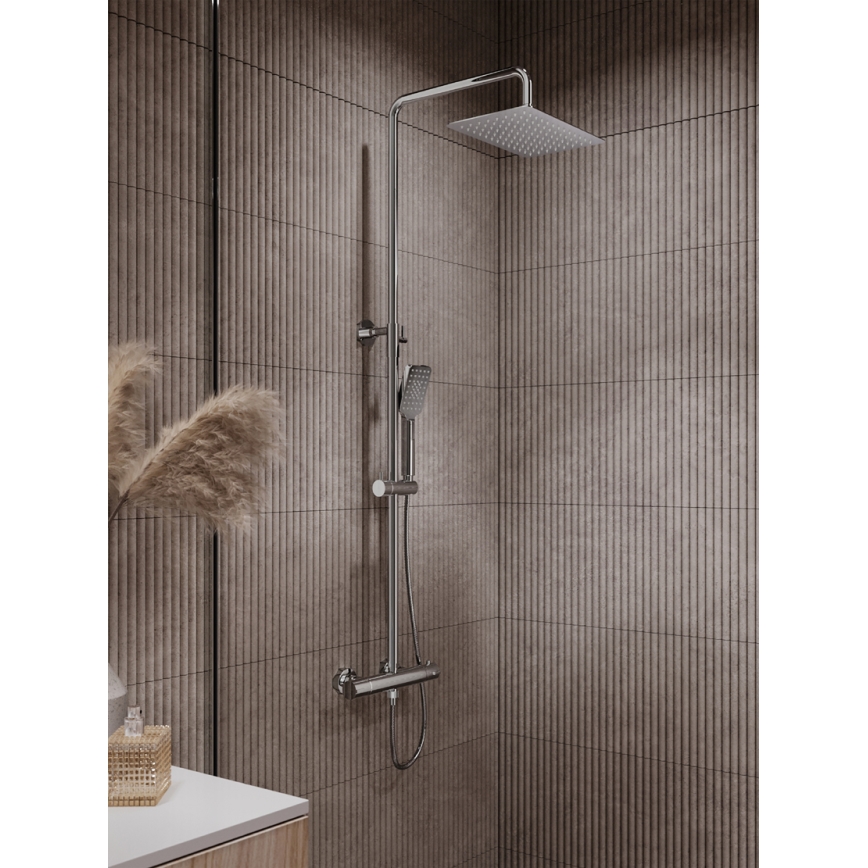 Novaservis - Zestaw natryskowy z baterią termostatyczną METALIA ECO chrom błyszczący