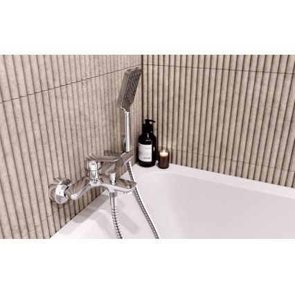 Novaservis - Zestaw wannowy z baterią METALIA chrom błyszczący