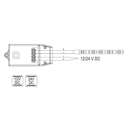 Odbiornik do kinetycznych bezprzewodowych włączników 12/24V