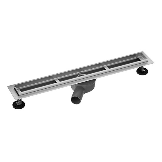 Odpływ liniowy do prysznica 75x7,6 cm srebrny/szary