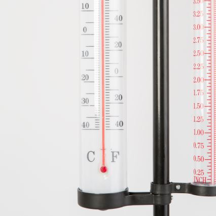 Ogrodowa stacja meteorologiczna 3 w 1 145 cm czarna