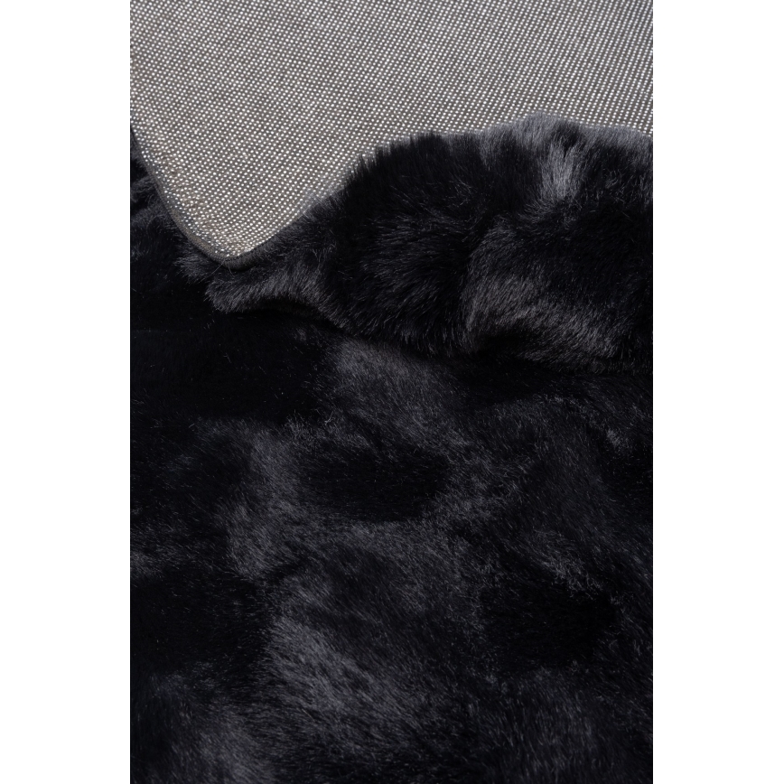 Okrągły dywan RABBIT BUBBLE 160 cm, czarny