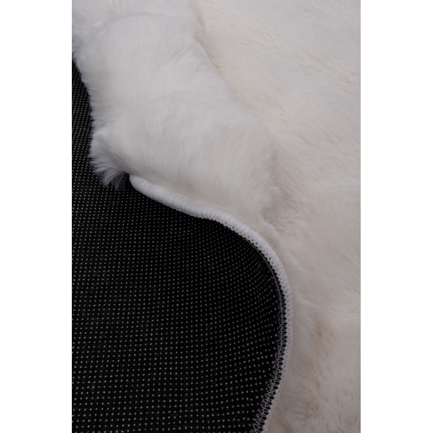 Okrągły dywan RABBIT BUBBLE 160 cm kremowy
