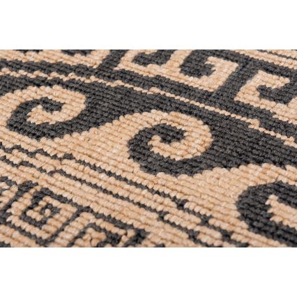 Okrągły dywan zewnętrzny DELMAR 80 cm antracyt/beżowy
