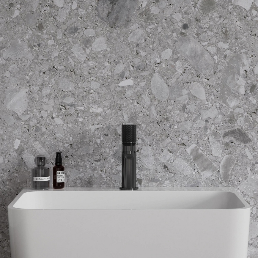 OMNIRES CT8010AT - Bateria umywalkowa CONTOUR 16,6 cm szczotkowany antracyt
