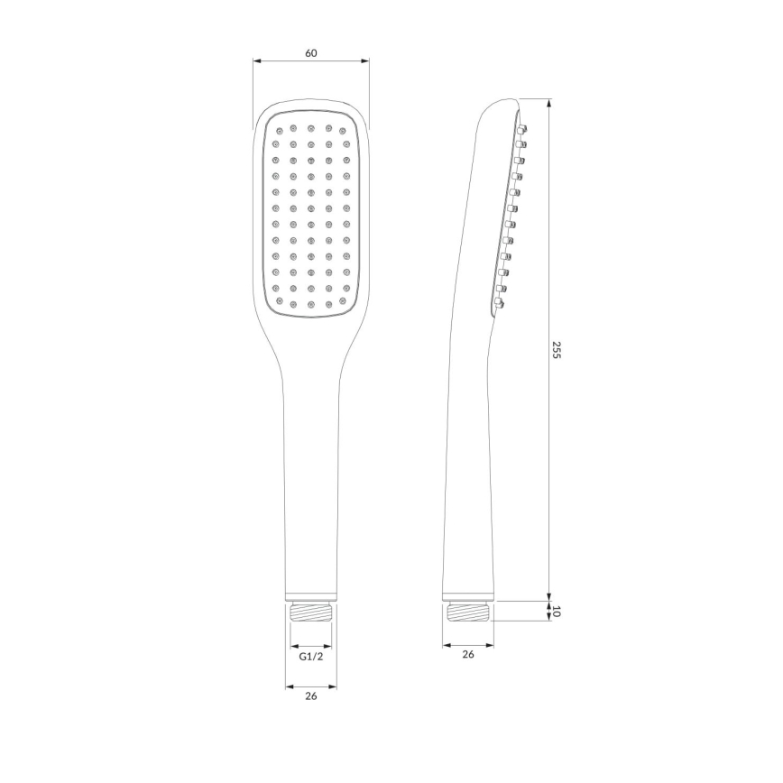 OMNIRES HUDSONX-PCR - Zestaw prysznicowy HUDSONX chrom błyszczący