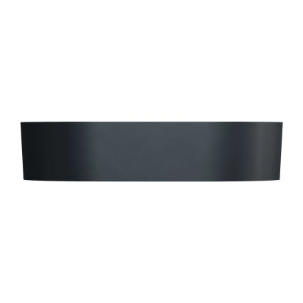 OMNIRES OVOUNBLV - Umywalka nablatowa OVO 55x36 cm dolomit/matowy czarny lawa