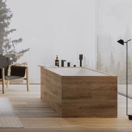 OMNIRES PM7432BL - Kran do wanny 4-dołkowy PARMA matowy czarny