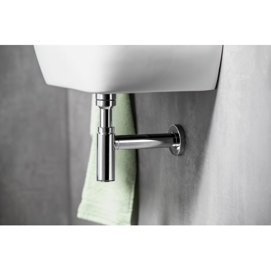 Omp tea - Syfon umywalkowy TEA MINITOTI błyszczący chrom