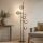 Ondaluce - Lampa stojąca JEWEL 6xE14/10W/230V 166 cm czarna/dymiona
