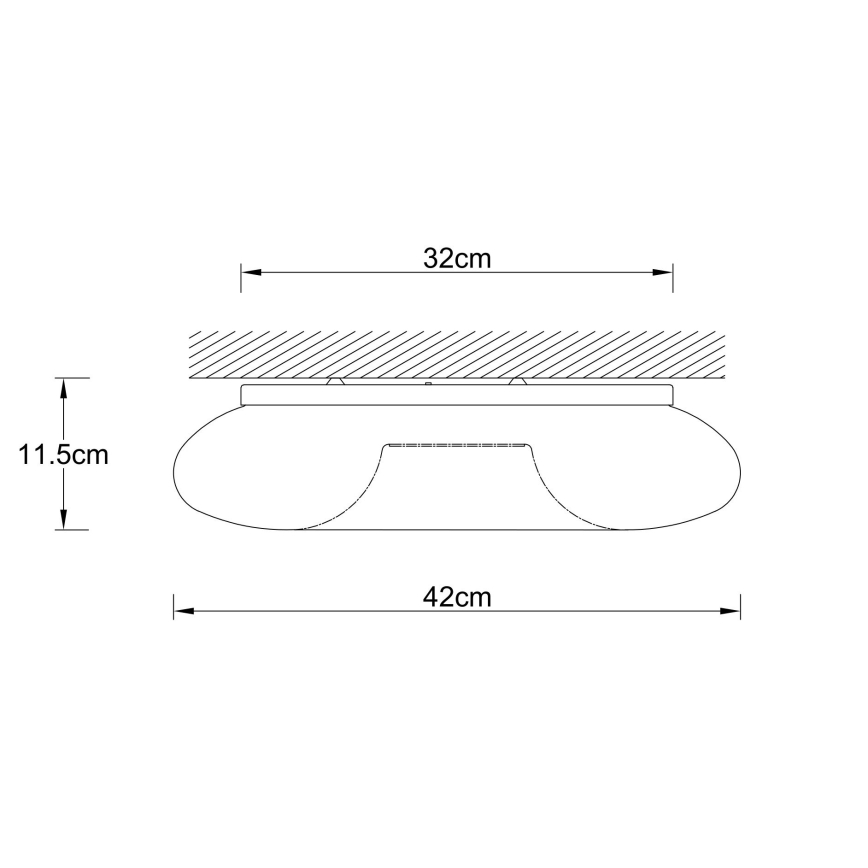 Ondaluce - Lampa sufitowa DODI 3xE27/15W/230V śr. 42 cm biała
