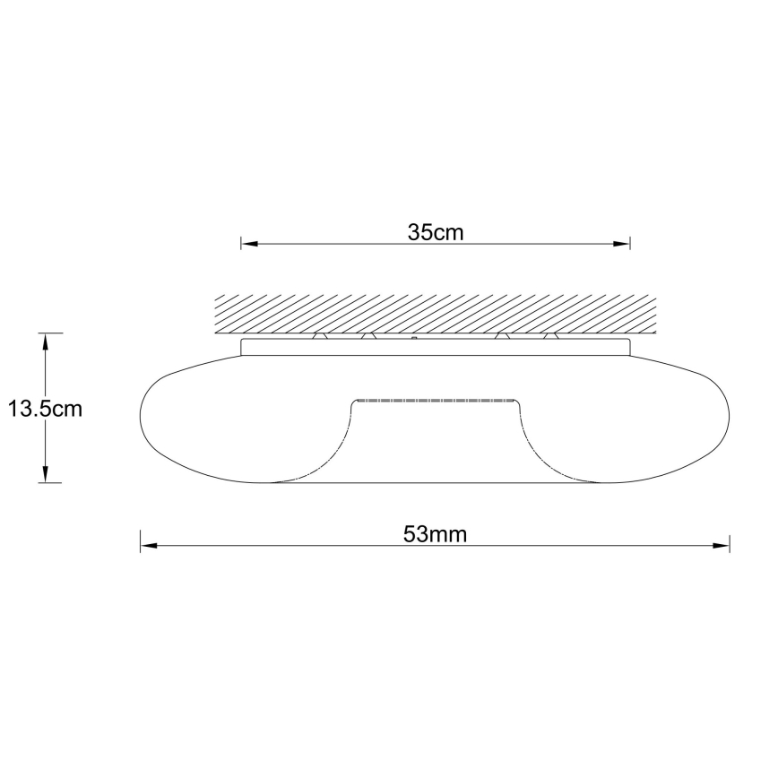 Ondaluce - Lampa sufitowa DODI 4xE27/15W/230V, śr. 53 cm, biała