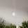 Ondaluce - Lampa wisząca na lince CONCRETE 1xGU10/7,5W/230V śr. 10,5 cm beton/biała