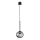 Ondaluce - Lampa wisząca na lince JEWEL 1xE14/10W/230V śr. 17 cm czarna/przydymiona czarna
