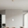 Ondaluce - Lampa wisząca na lince THELMA 1xE27/15W/230V średnica 19 cm złota/przezroczysta