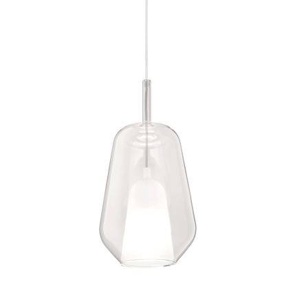 Ondaluce - Lampa wisząca na lince THELMA 1xE27/15W/230V średnica 19 cm złota/przezroczysta