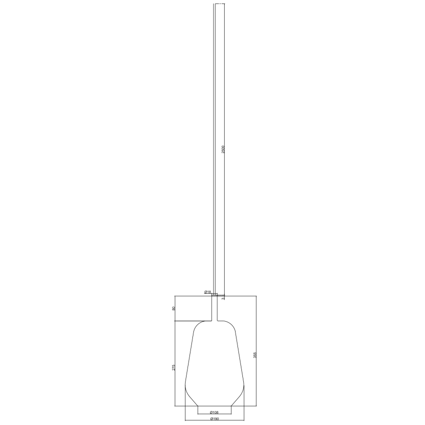 Ondaluce - Lampa wisząca na lince THELMA 1xE27/15W/230V średnica 19 cm złota/przezroczysta