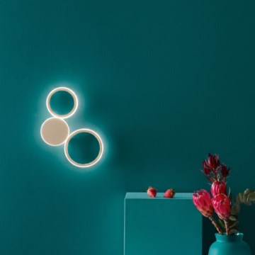 Ondaluce - LED kinkiet POIS LED/20W/230V złoty