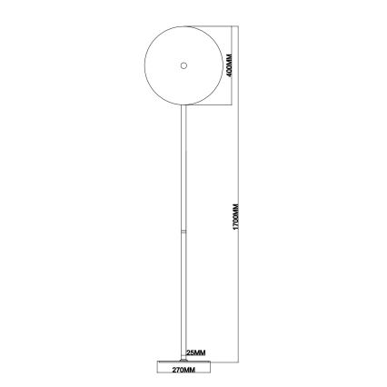 Ondaluce - ściemnialna lampa podłogowa LED JOKEY LED/15W/230V 170 cm złota/dymno-beżowa