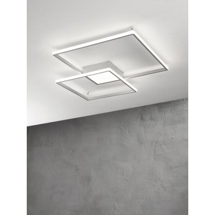 Ondaluce - LED ściemnialna lampa sufitowa DOWEL LED/46W/230V srebrna