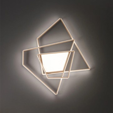 Ondaluce - LED ściemnialna lampa sufitowa GALAXY LED/90W/230V 71x84 cm złota