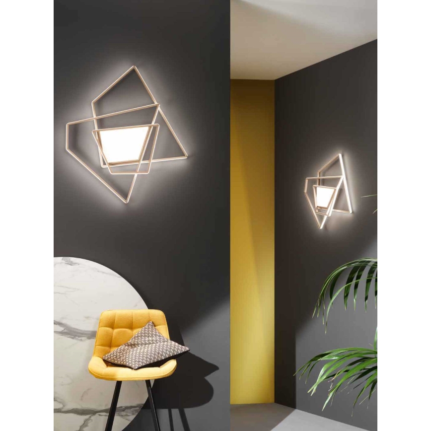 Ondaluce - LED ściemnialna lampa sufitowa GALAXY LED/90W/230V 71x84 cm złota