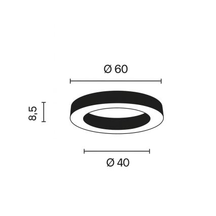 Ondaluce - ściemnialna lampa sufitowa LED GLOBUS LED/40W/230V 3000/4000K śr. 60 cm złota