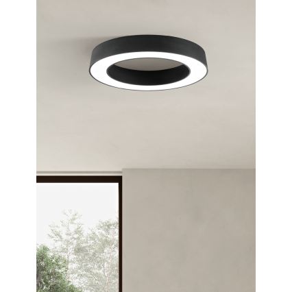 Ondaluce - LED ściemnialna lampa sufitowa GLOBUS LED/80W/230V 3000/4000K śr. 100 cm czarna